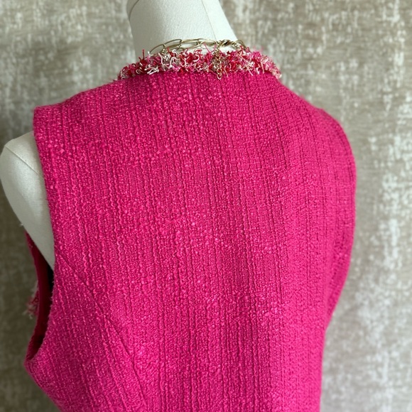 Endless Rose Pink Tweed Fringe Dress - Picture 5 of 8